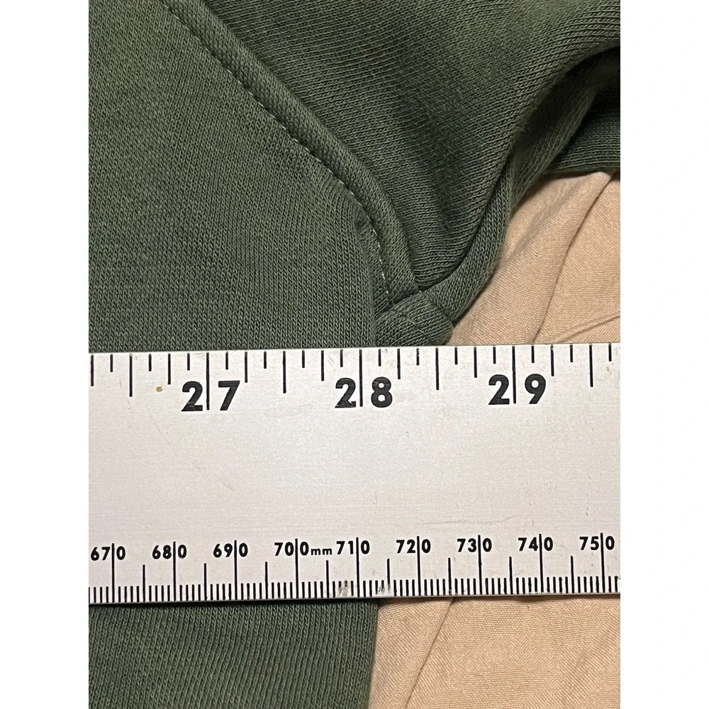 Levi's Sweatshirt Mens 2XL Green Pullover Fleece Lined Oversized Heavyweight